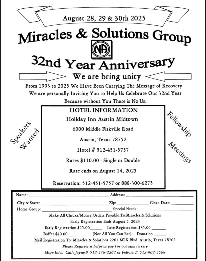 32nd Anniversary Miracles And Solutions
