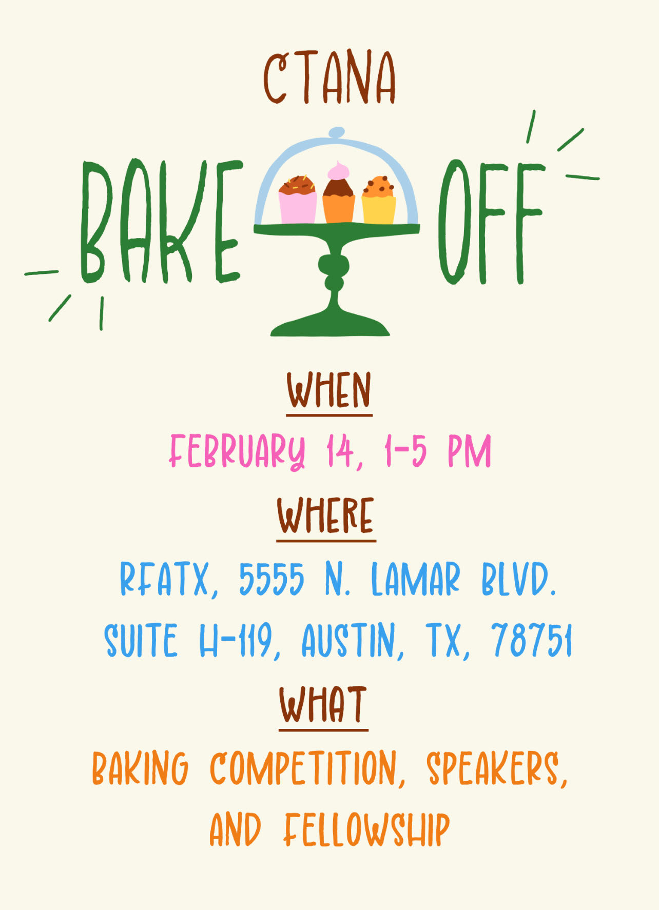 CTANA Valentine's Bake Off @ Recovery First ATX | Austin | Texas | United States