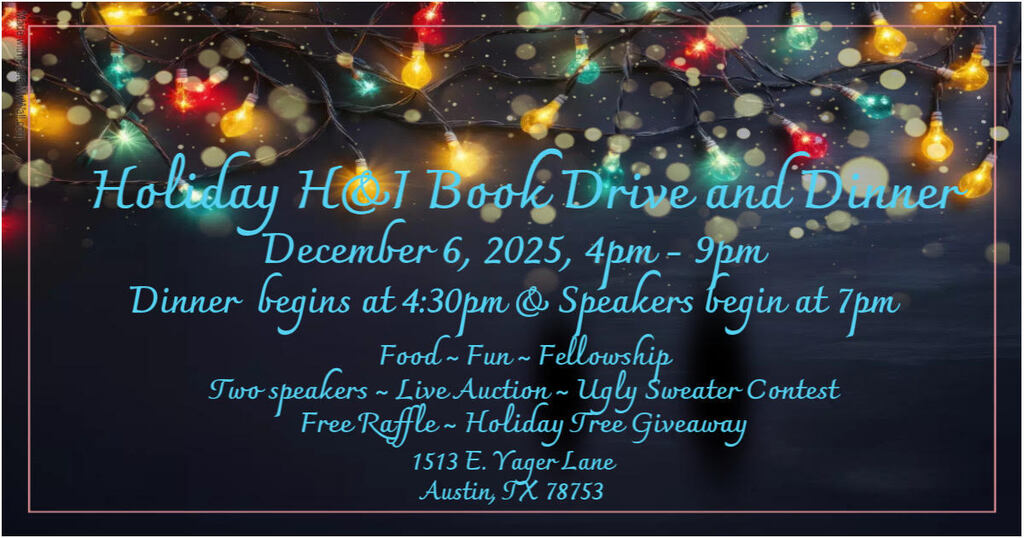 CTANA Holiday Potluck / H&I Book Drive @ Our Savior Lutheran Church | Austin | Texas | United States